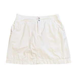 Kate Lord White Mid Rise Golf Skort Size 6 Stretchy Pockets athletic